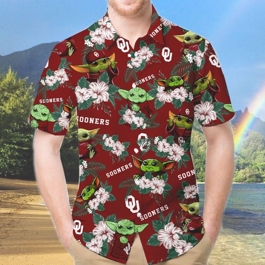 Oklahoma Sooners And Yoda Hawaiian And Beach Short