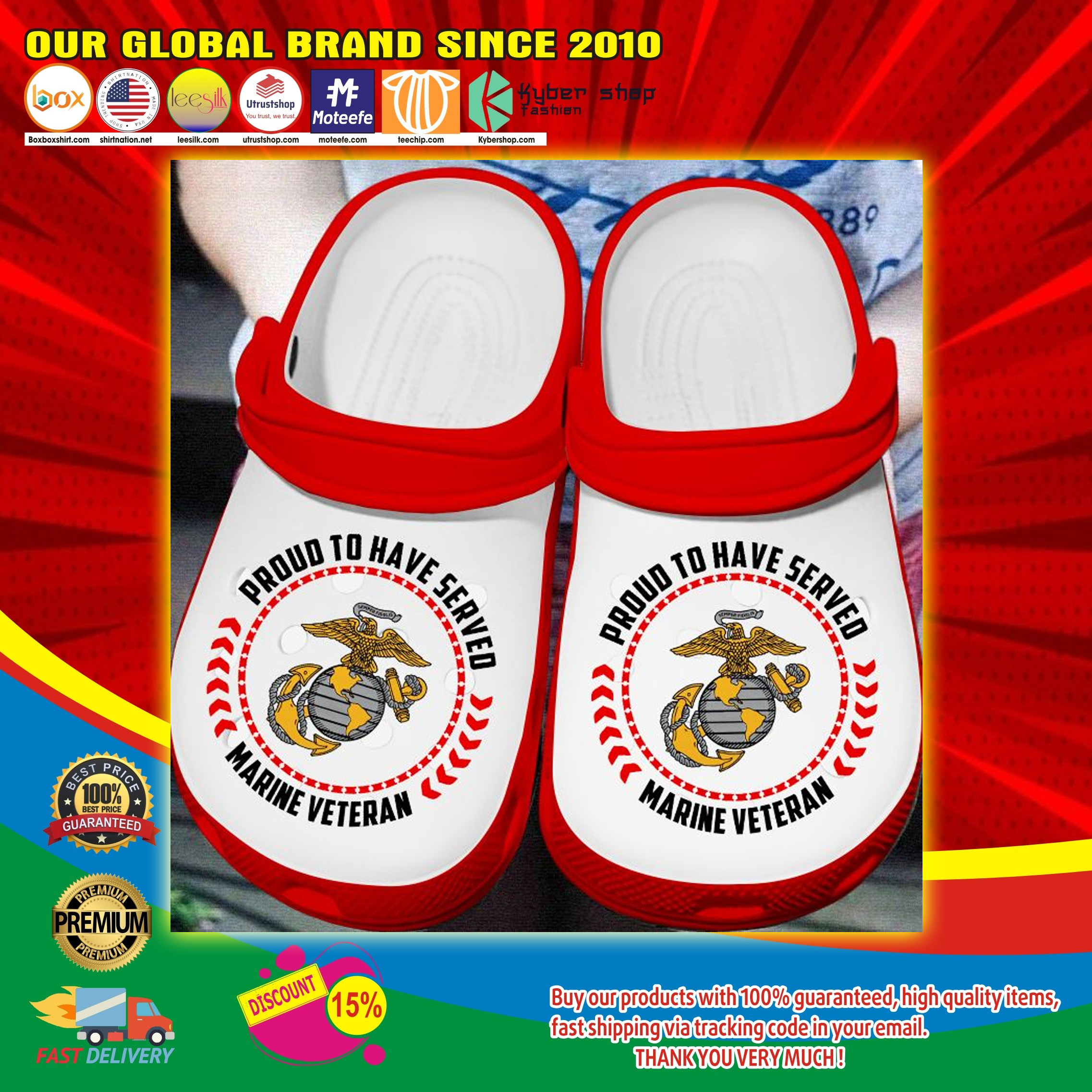 Marine veteran proud to have serveo Crocs Clog Shoes 5 Marine veteran proud to have serveo Crocs Clog Shoes 1