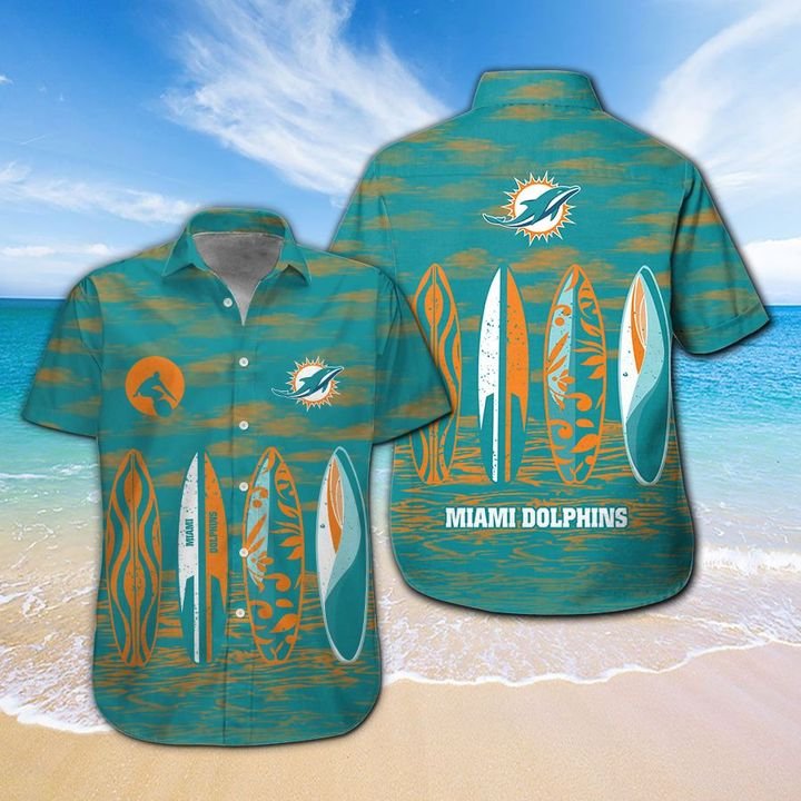 Miami Dolphins Hawaiian shirt And Beach SHORT 5 Miami Dolphins HAWAIIAN And Beach SHORT