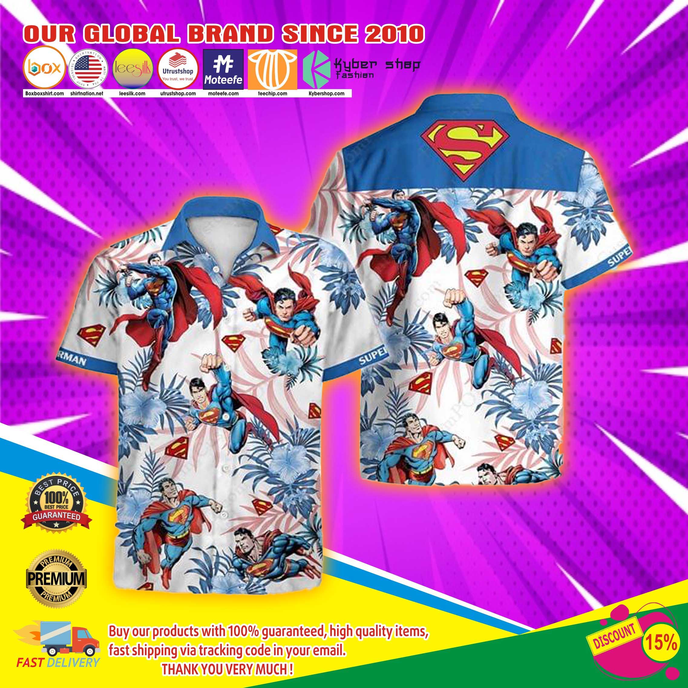 Super man Hawaiian shirt 3 Super man Hawaiian shirt 4