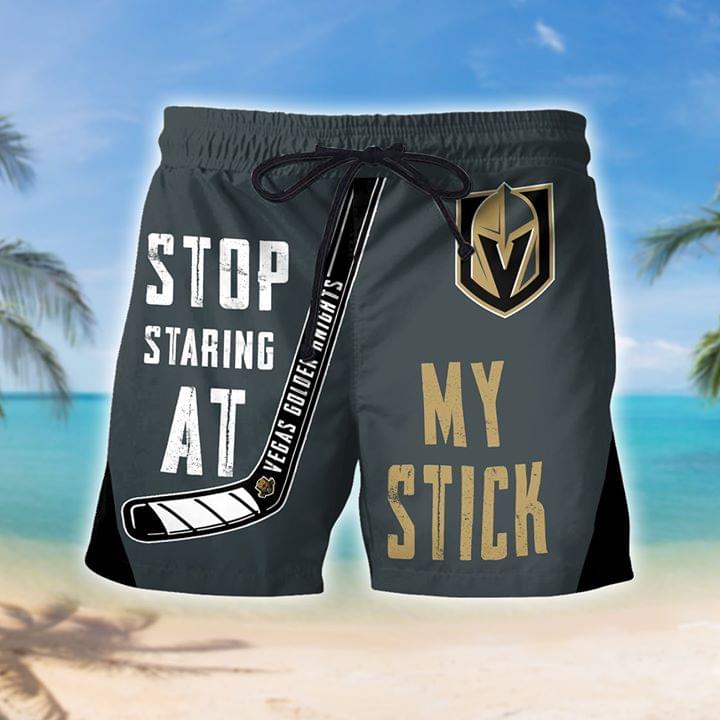 Vegas Golder stop staring at my stick beach short