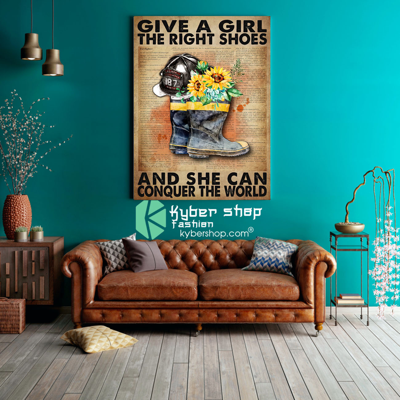 Firefighter Give a girl the right shoes and she can conquer the world poster 4 Firefighter Give a girl the right shoes and she can conquer the world poster 3