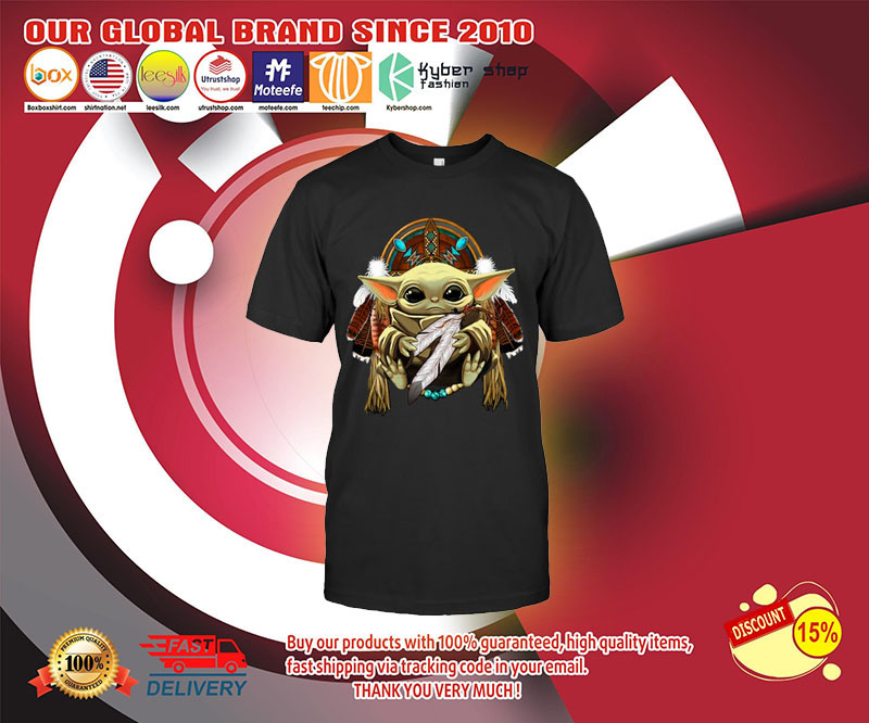 Baby yoda Native American shirt 3