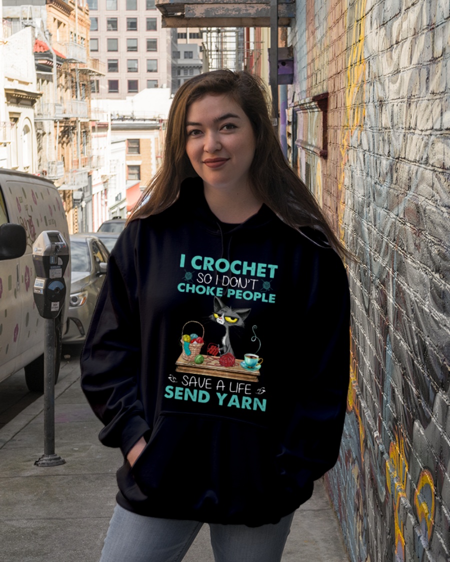 Cat I Crochet So I Don't Choke People Save A Life Send Yarn Shirt 4 Cat I Crochet So I Dont Choke People Save A Life Send Yarn Shirt00