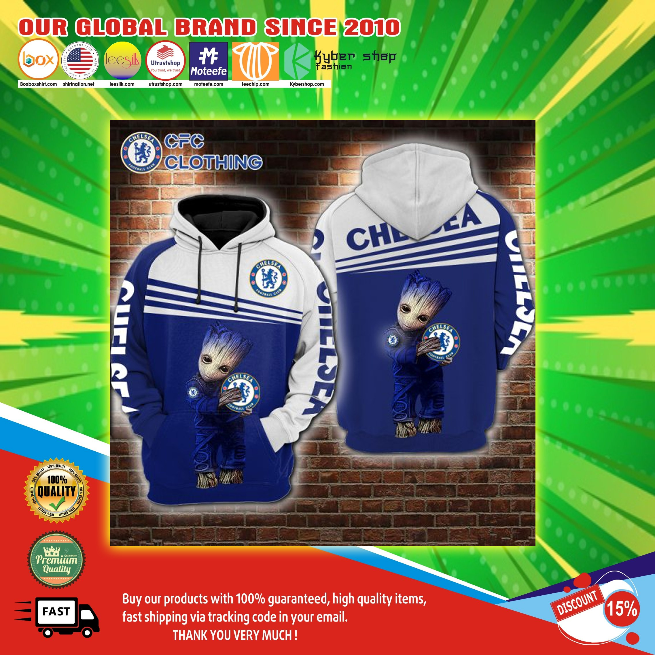 Groot Hug Chelsea 3d over print hoodie 3 Groot Hug Chelsea 3d over print hoodie3
