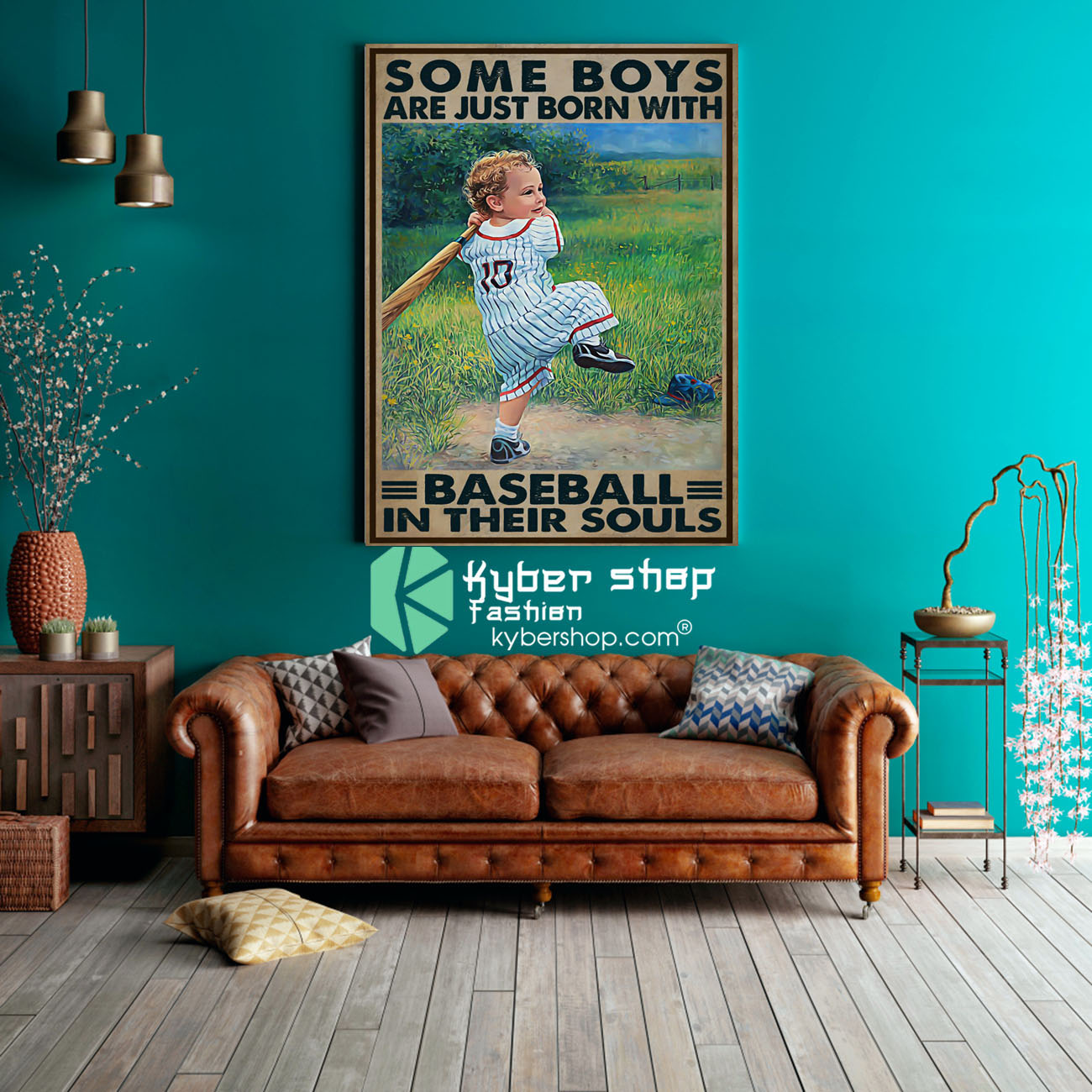 Some boys are just born with baseball in their souls poster 3