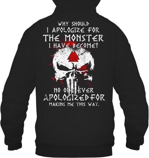 Skull Why Should I Apologize For The Monster Have Become Shirt 4 Skull Why Should I Apologize For The Monster Have Become Shirt1