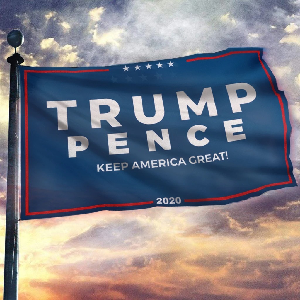 Trump pence keep America great flag
