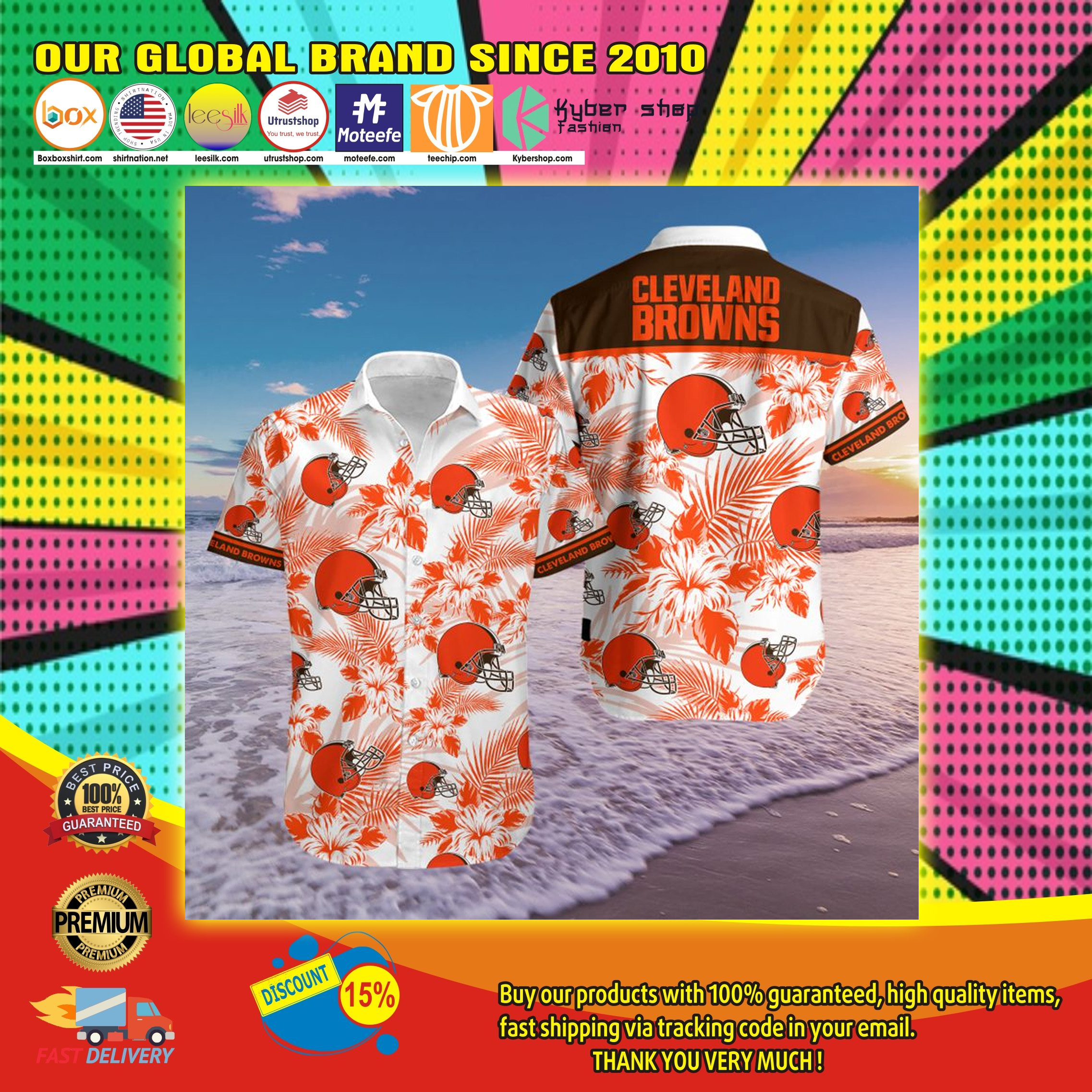 Cleveland Browns Summer Outfit Hawaiian Shirt 5 Cleveland Browns Summer Outfit Hawaiian Shirt2