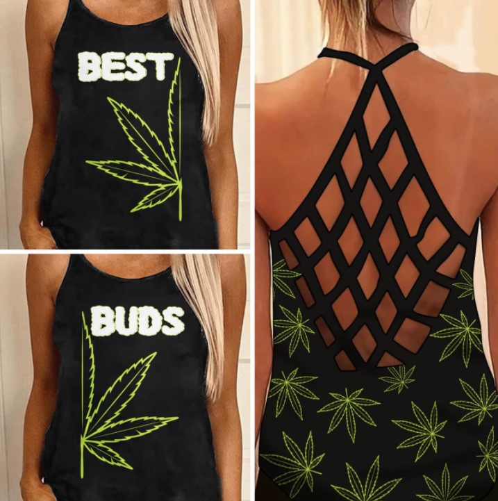 Weed Cannabis best bud Strappy tank top