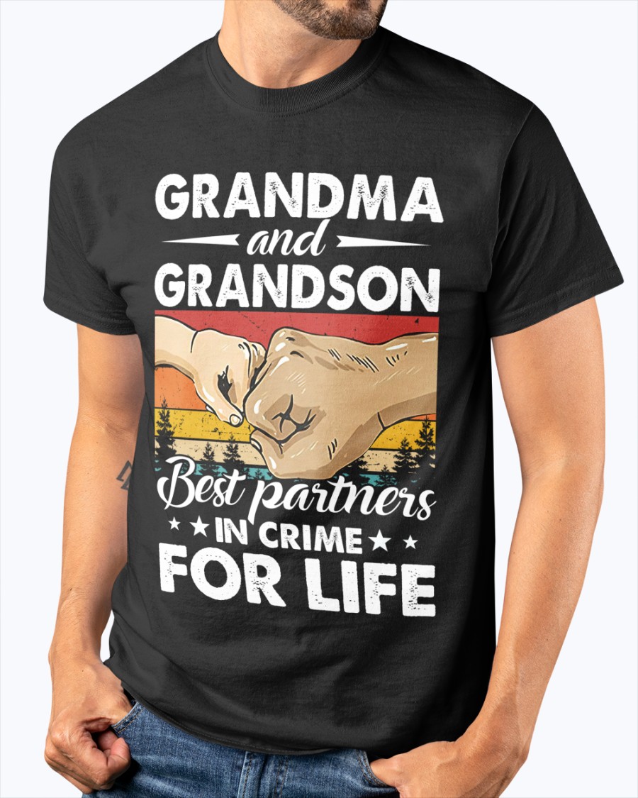 Grandma And Grandson Best Partners In Crime For Life Shirt2