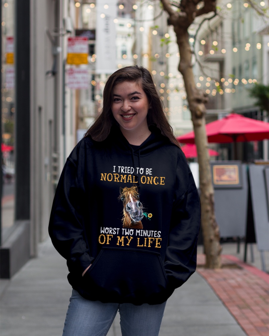 Horse I Tried To Be Normal Once Worst Two Minutes Of My Life Shirt 4 Horse I Tried To Be Normal Once Worst Two Minutes Of My Life Shirt0