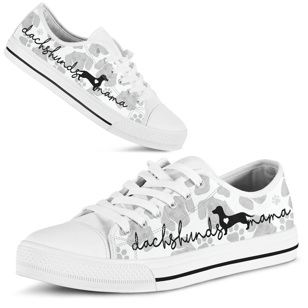 Dachshund lovers mama low top shoes sneaker 1