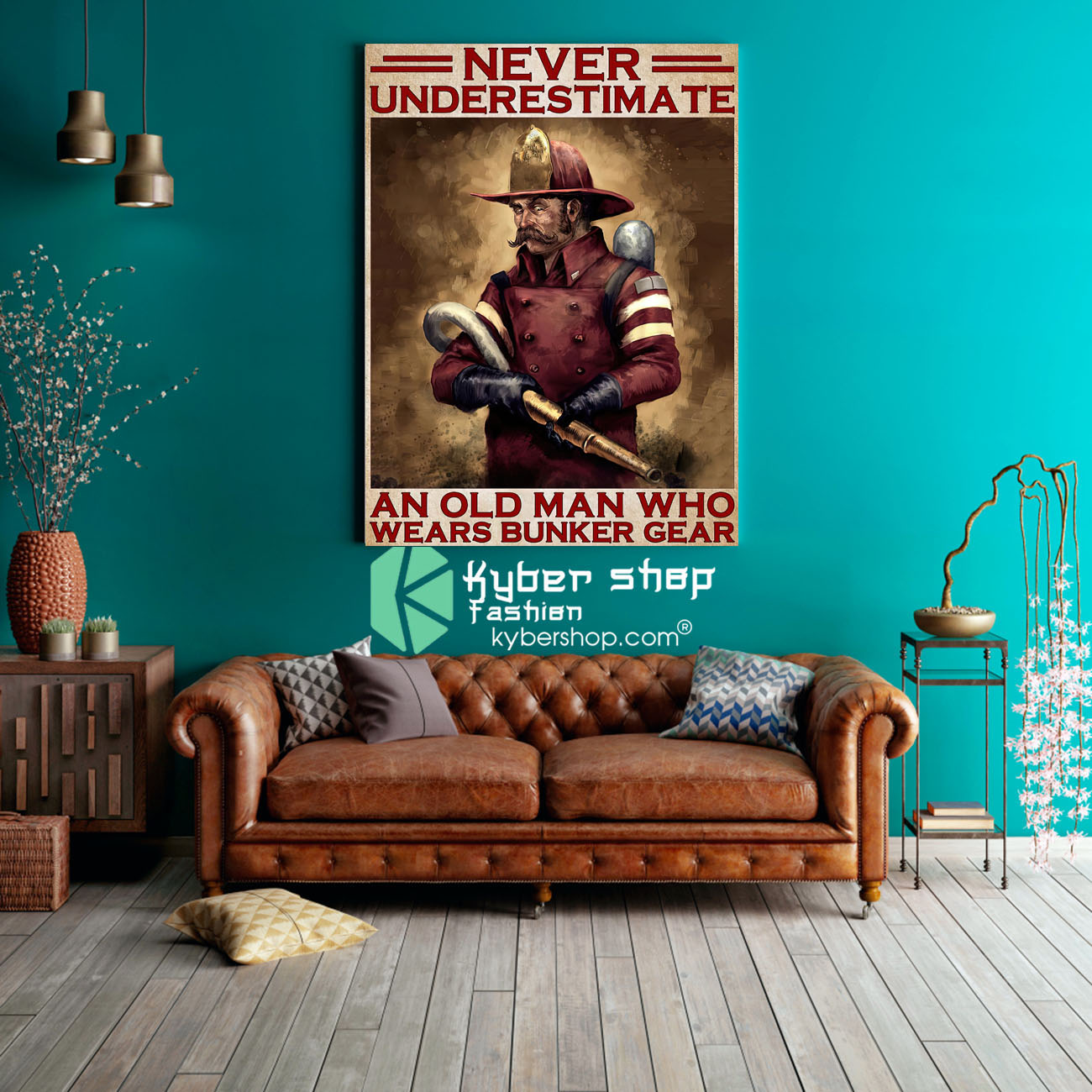 Never underestimate an old man who wears bunker gear poster 3