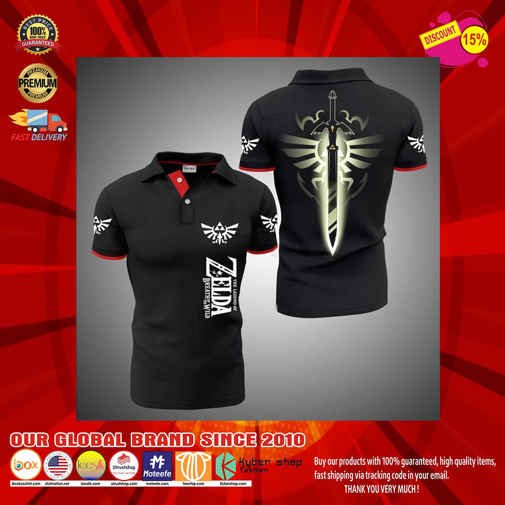 The Legend Of Zelda Breath Of The Wild 3d polo shirt 3 The Legend Of Zelda Breath Of The Wild 3d polo shirt27