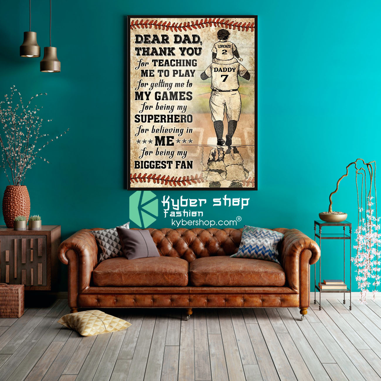 Baseball Dear dad thank you for teaching me to play for getting me to my games custom poster 4 Baseball Dear dad thank you for teaching me to play for getting me to my games custom poster 3