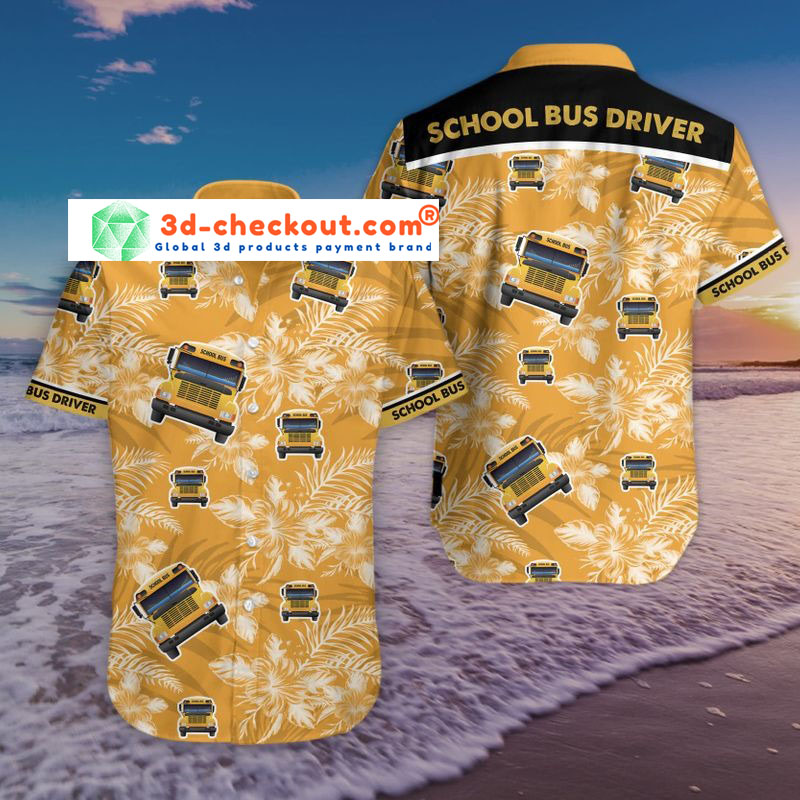 Bus driver tropical hawaiian shirt