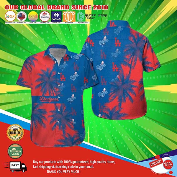 LOS ANGELES DODGERS HAWAIIAN SHIRT AND SHORTS 4 LOS ANGELES DODGERS HAWAIIAN SHIRT AND SHORTS 341MLB L1MTH4108 3