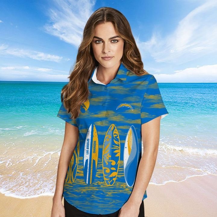 Los Angeles Chargers HAWAIIAN And Beach SHORT2