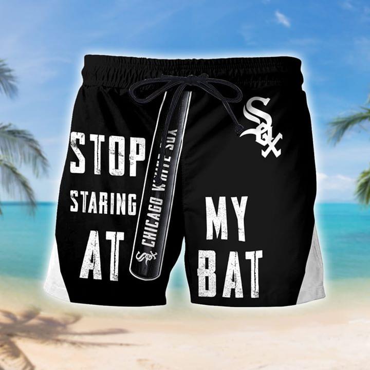Chicago whive sox stop staring at my bat beach short