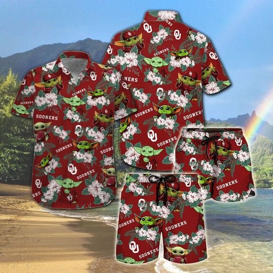 Oklahoma Sooners And Yoda Hawaiian And Beach Short 4 Oklahoma Sooners And Yoda Hawaiian And Beach Short1 1