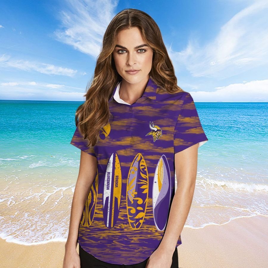 Minnesota Vikings HAWAIIAN And Beach SHORT2