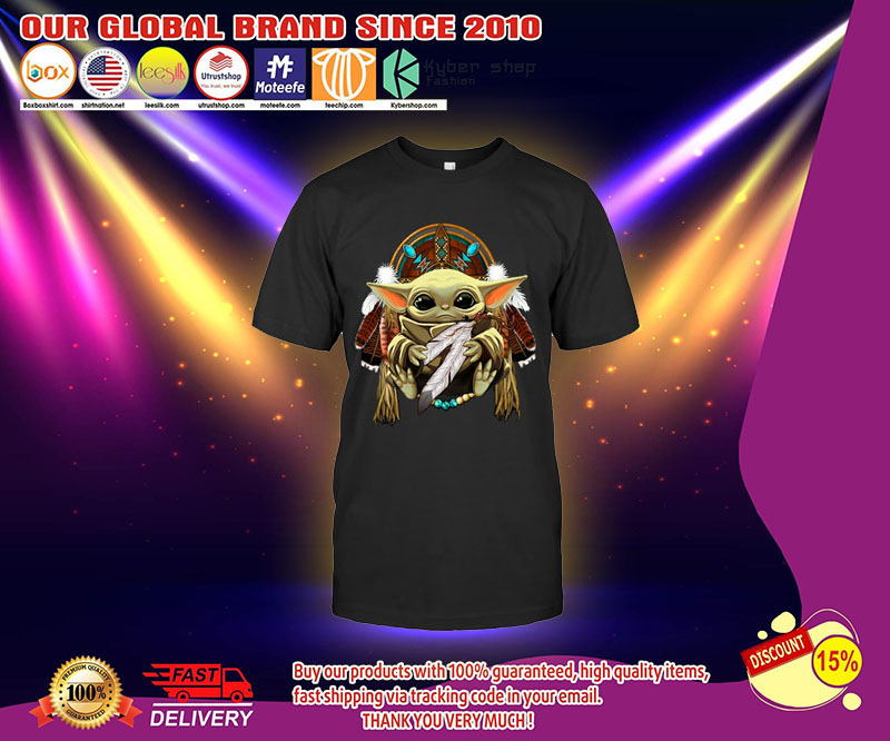 Baby yoda Native American shirt 4 Baby yoda Native American shirt 2