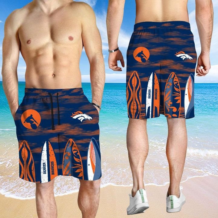 Denver Broncos HAWAIIAN And Beach SHORT3