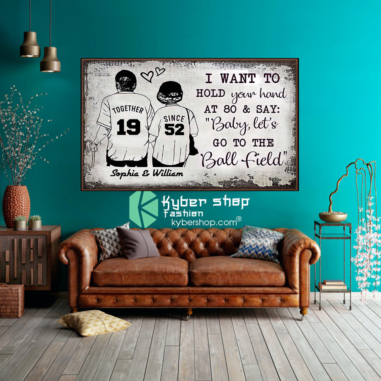 Baseball I want to hold your hand at 80 and say baby lets go to the ball field poster8
