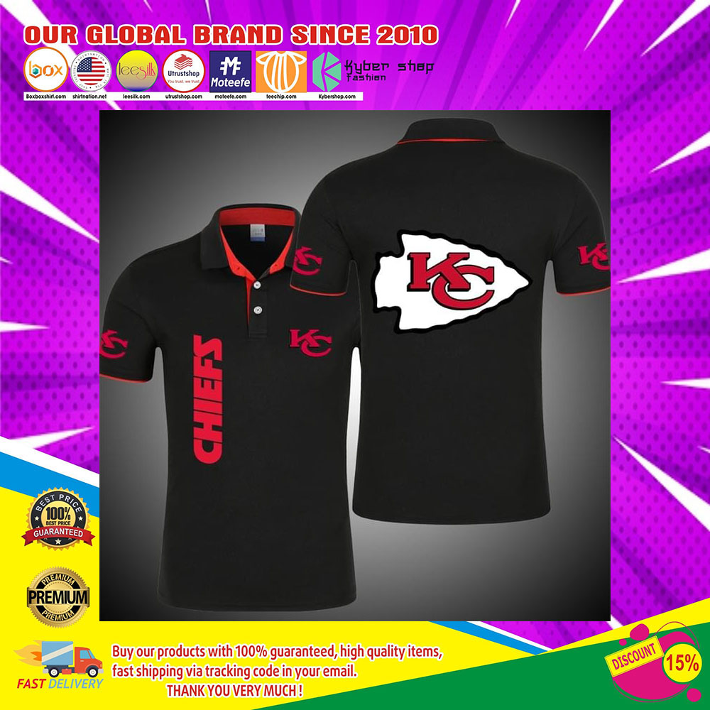 Kansas Chief Football 3d Polo shirt3
