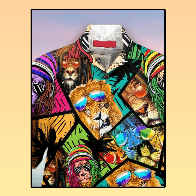 Hippie Lion hawaiian shirt 3 Hippie Lion hawaiian shirt4