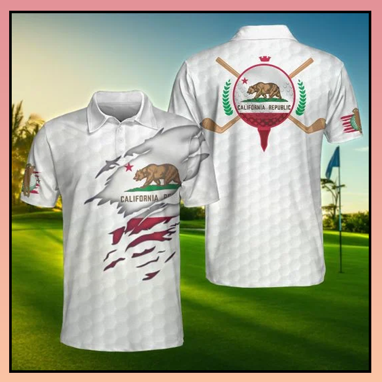 California Flag Golfer Polo Shirt - LIMITED EDITION 4 5.4-1
