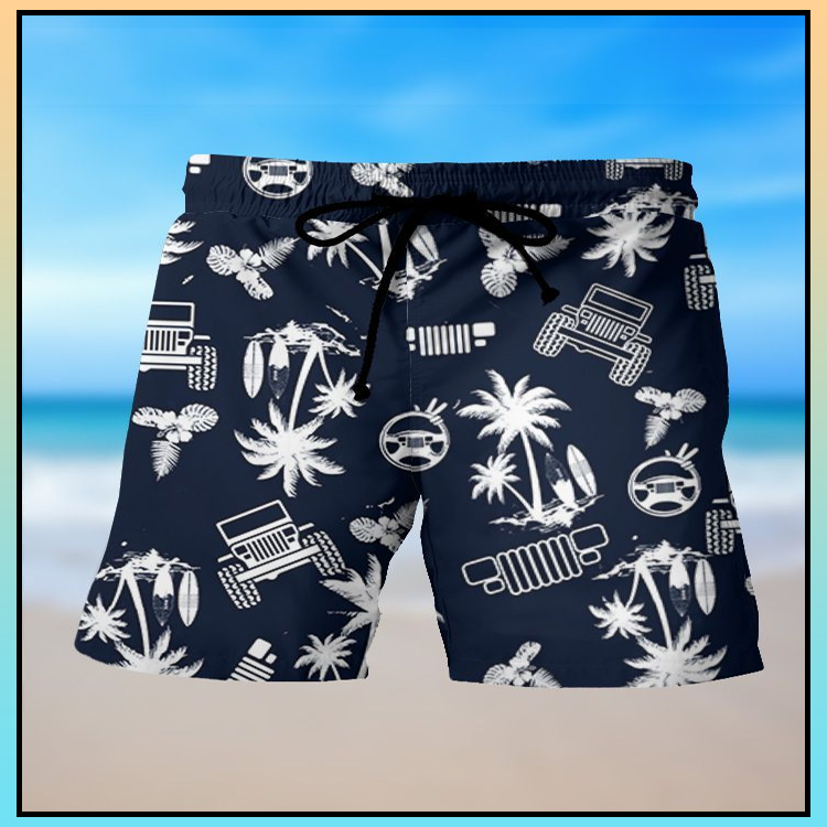 Navy palm hawaiian shirt and short - LIMITED EDITION 5 4 Navy palm hawaiian shirt and short 2 1