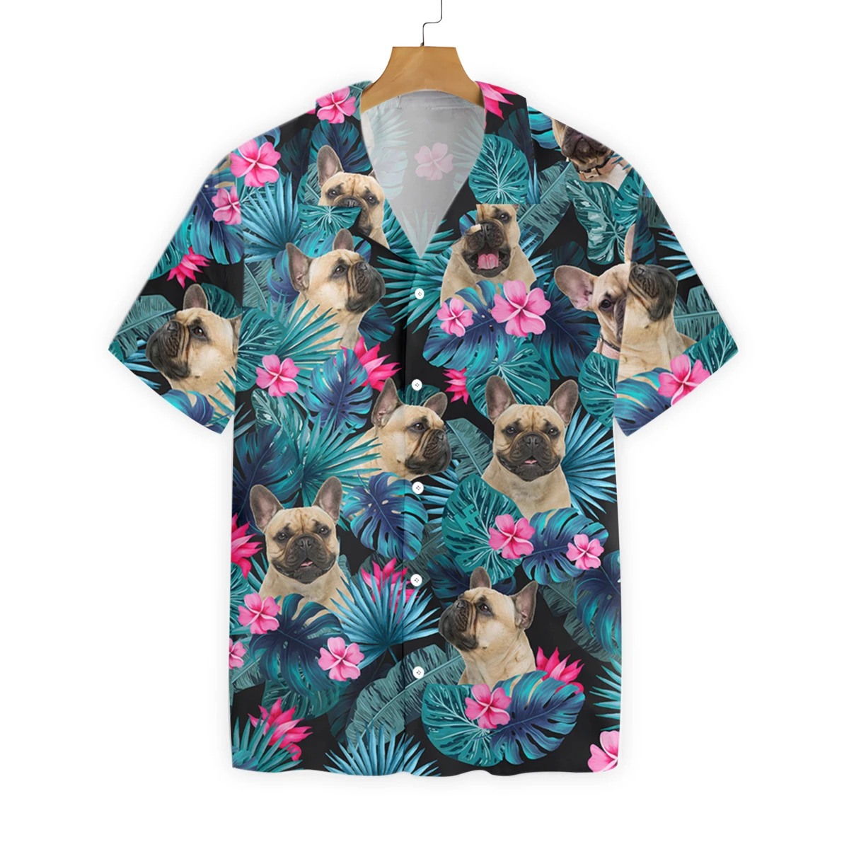 Tropical French Bulldog Hawaiian Shirt 7 Tropical French Bulldog Hawaiian Shirt