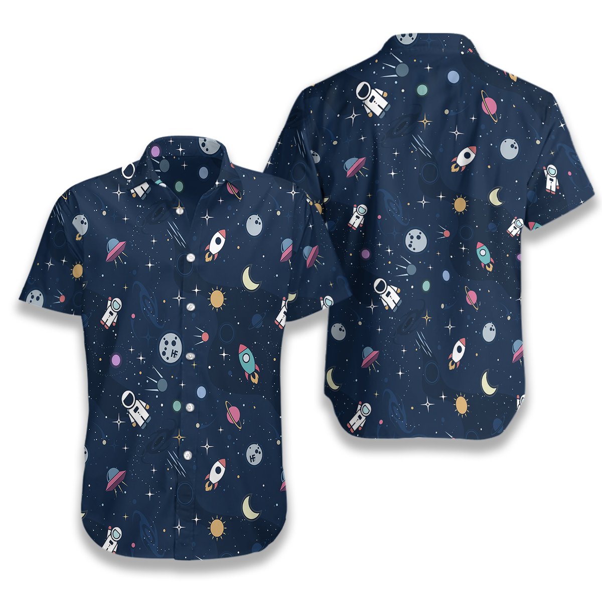 Outer Space Hawaiian Shirt - LIMITED EDITION 3 8 Outer Space Hawaiian Shirt 2