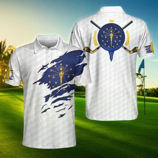 Indiana-Flag-Golfer-Unisex-Polo-Shirt