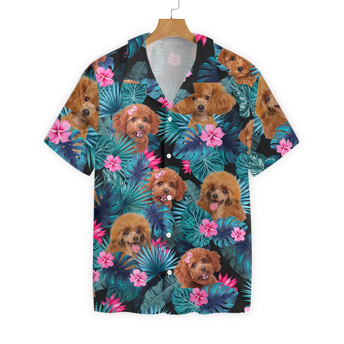 Tropical Poodle Hawaiian Shirt