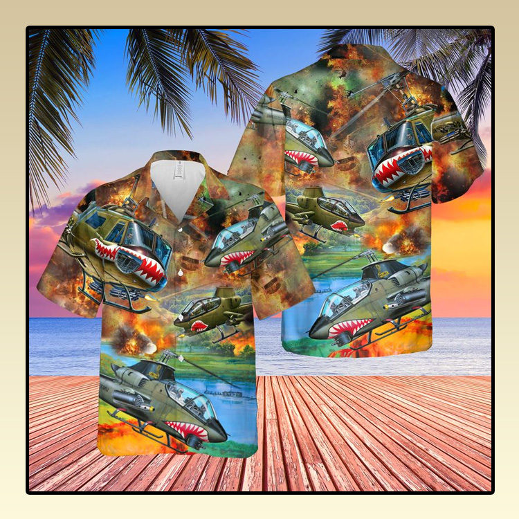 United States Army Huey Cobra Helicopter Hawaii Shirt 4 United States Army Huey Cobra Helicopter Hawaii Shirt3