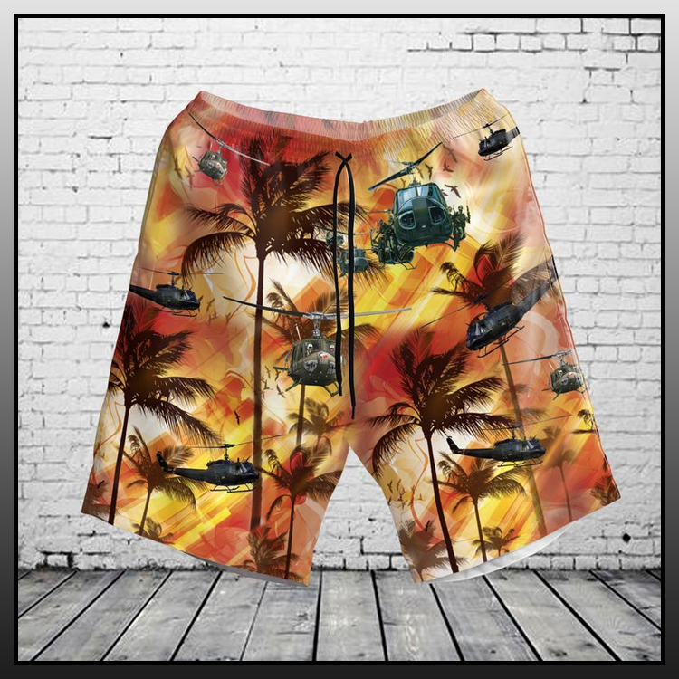 United States Army Huey Helicopter Hawaiian Shirt and Shorts - LIMITED EDITION 6 7 United States Army Huey Helicopter Hawaiian Shirt Shorts5