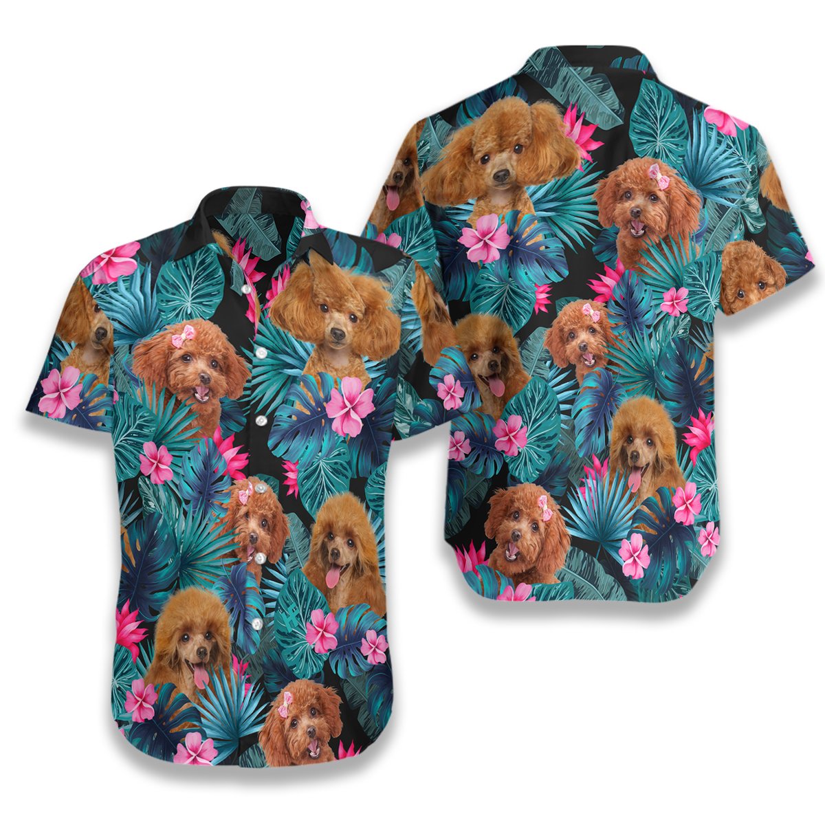 Tropical Poodle Hawaiian Shirt 3 Tropical Poodle Hawaiian Shirt5