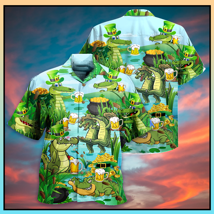 Crocodile drink beer hawaiian shirt - LIMITED EDITION 5 16.4 1