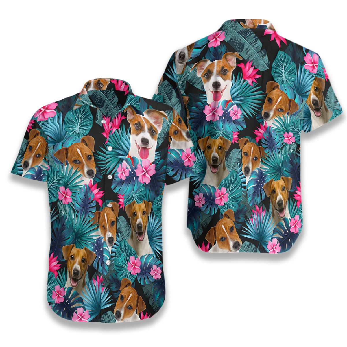 Tropical Jack Russell Terrier Hawaiian Shirt 3 Tropical Jack Russell Terrier Hawaiian Shirt5