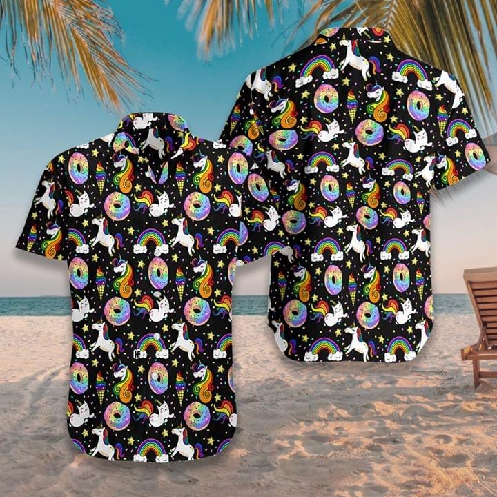 Unicorn Donut hawaiian shirt