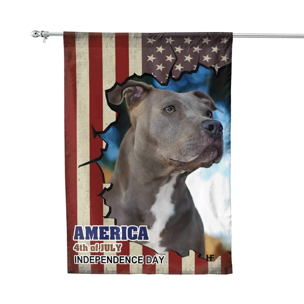 Pitbull American Flag Gift For Independence Day House Flag 2 Pitbull American Flag Gift For Independence Day House Flag1