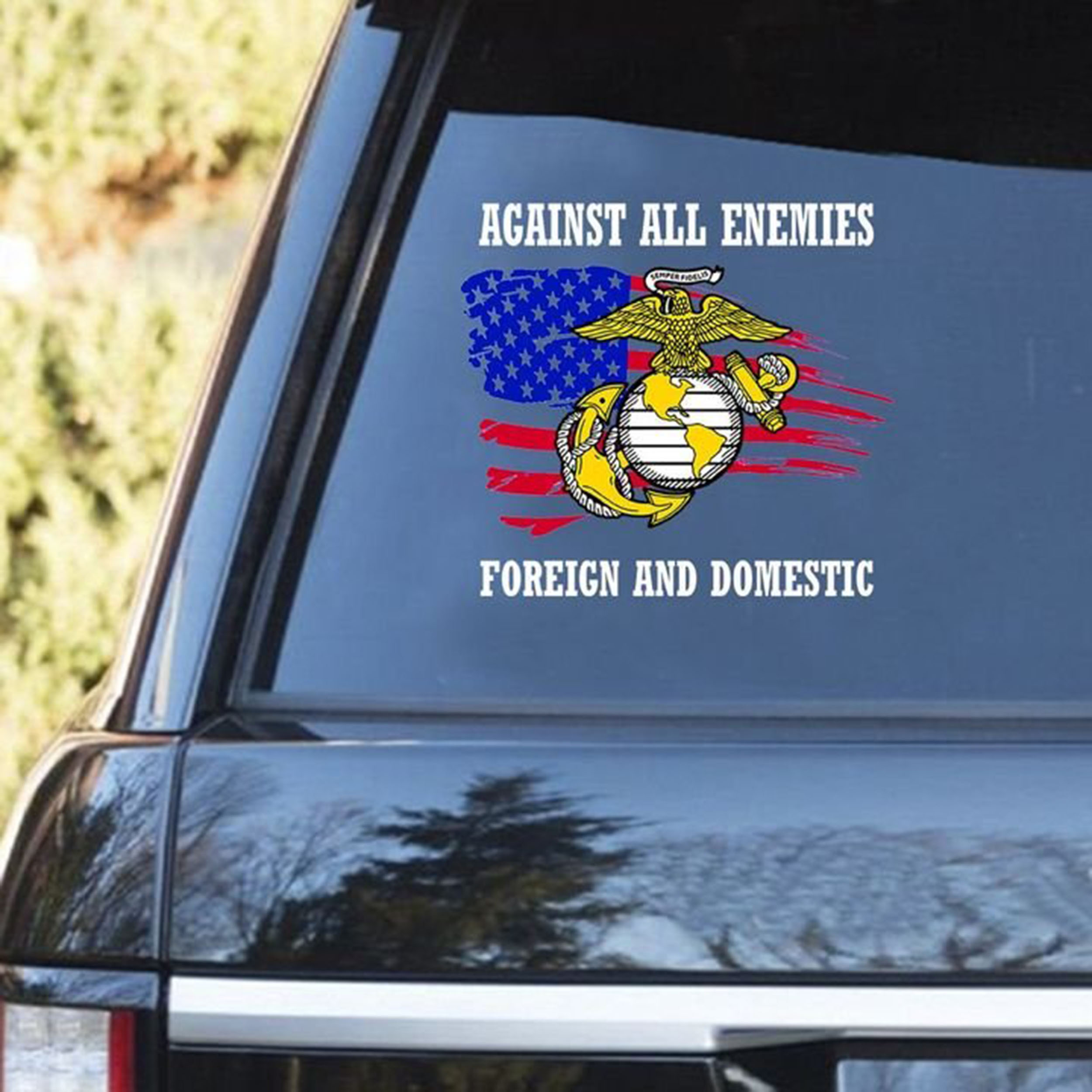 Against All Enemies Foreich And Domestic Decal