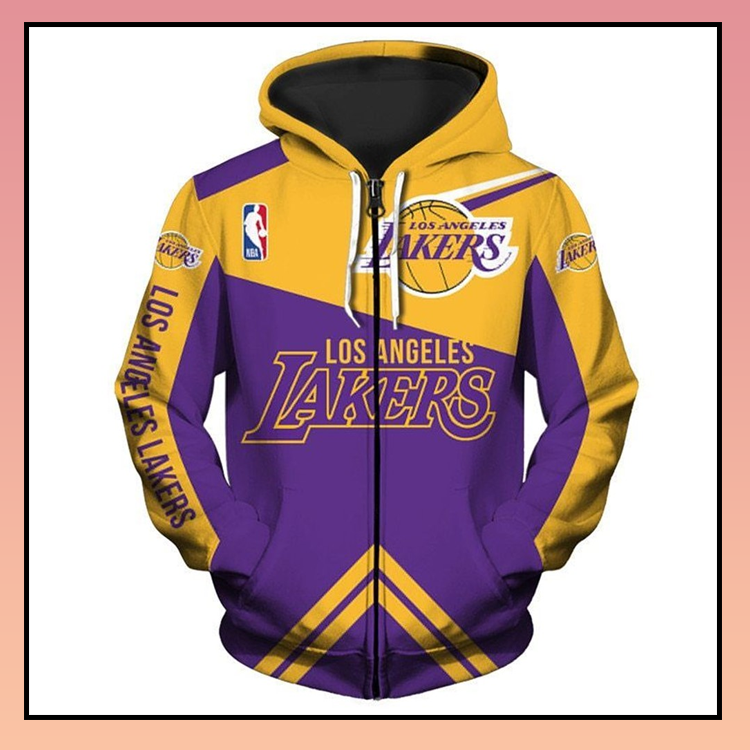 Los angeles lakers 3d over print hoodie 4 9.4