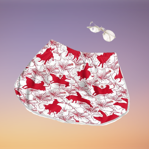 Bull Riding Red Hibiscus Hawaiian Shirt And Shorts 5 Bull Riding Red Hibiscus Hawaiian Shirt And Shorts1 removebg preview