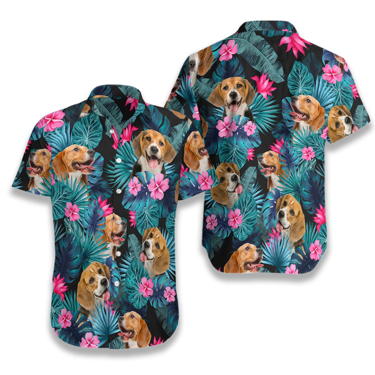 Tropical Beagle Hawaiian Shirt 2 Tropical Beagle Hawaiian Shirt4