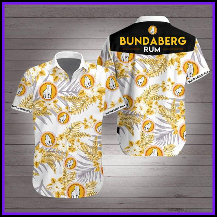 Bear Bundaberg rum hawaiian shirt