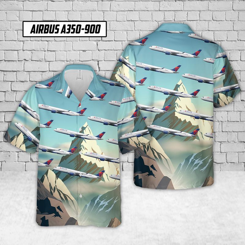 Delta Airbus Hawaiian Shirt 10 Delta Airbus Hawaiian Shirt